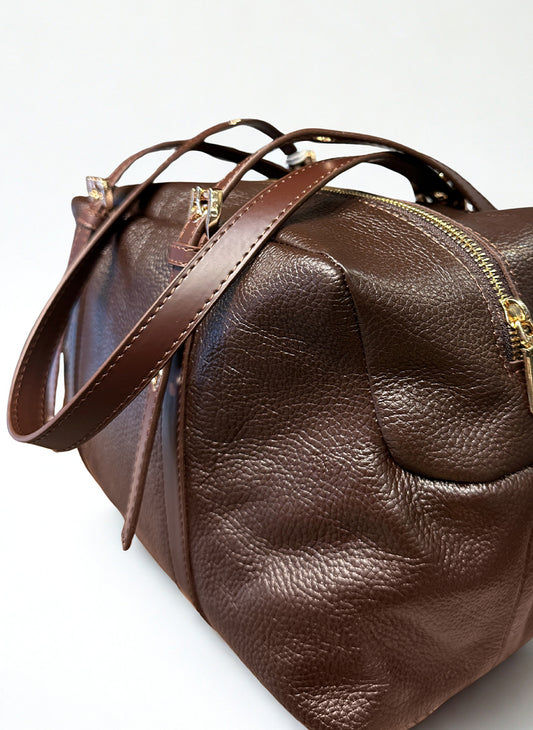 Rosera Hakiki Deri El ve Omuz Çantası