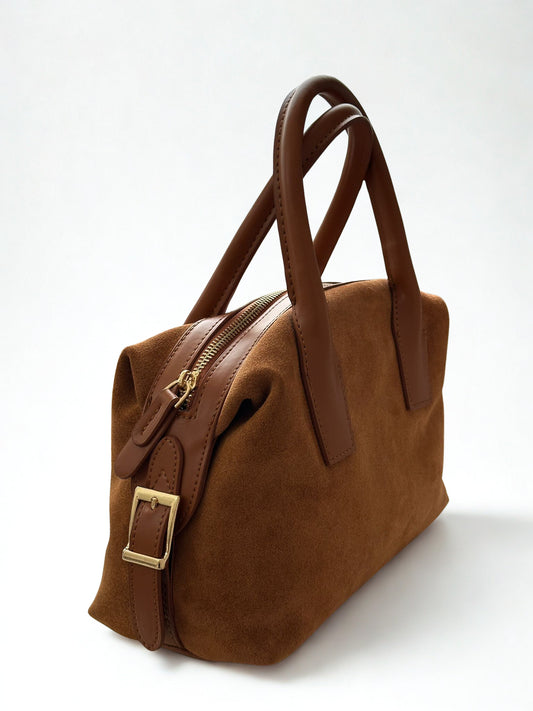 Moka Süet Askılı El ve Omuz Çantası